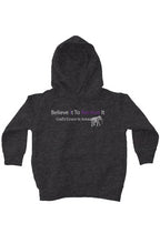 Load image into Gallery viewer, kids Believe it fleece pullover hoodie