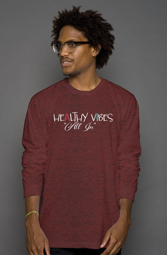 Mens Long sleeve Healthy Vibes