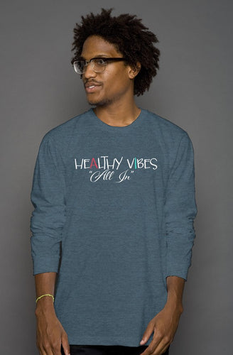 Mens Long sleeve Healthy Vibes