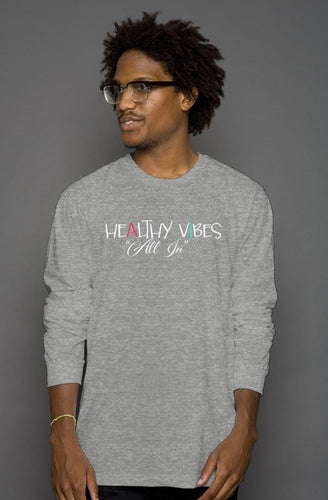 Mens Long sleeve Healthy Vibes