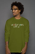 Load image into Gallery viewer, Mens Long sleeve Healthy Vibes