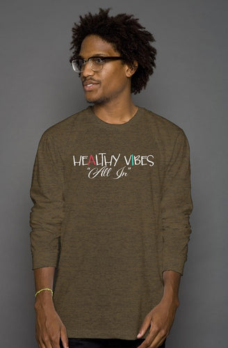 Mens Long sleeve Healthy Vibes