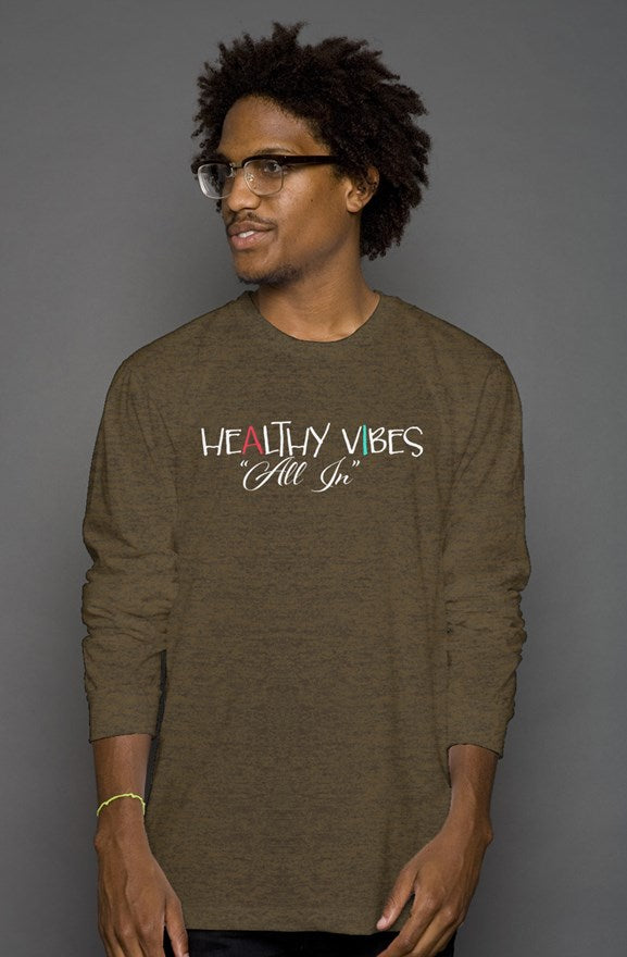 Mens Long sleeve Healthy Vibes