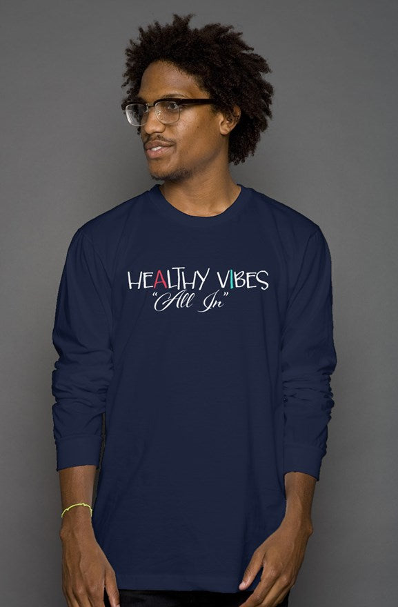 Mens Long sleeve Healthy Vibes