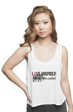 Load image into Gallery viewer, Bold flowy boxy tank White