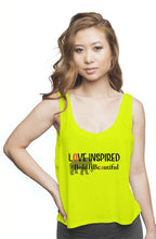 Load image into Gallery viewer, Bold flowy boxy tank Red Neon