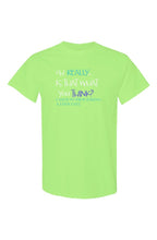 Load image into Gallery viewer, Neon Green Oh Really T Shirts